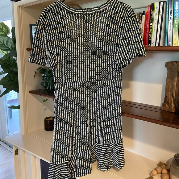 Zara Green Woven Dress - Size Small - Picture 7 of 7